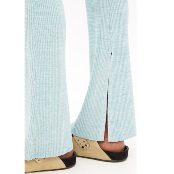 Le Ore Rimini Green Marled Ribbed Knit Stretchy Trousers Revolve Sustainable S - Picture 8 of 14